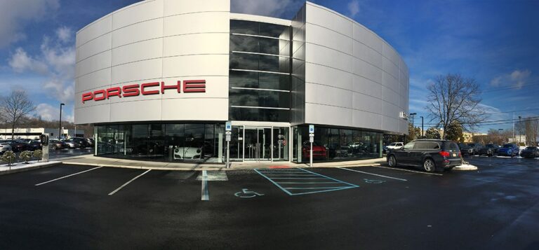 porsche auto dealership constructed by REDCOM in New Jersey